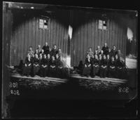 65. Hattfjelldal. Nye Præstegaard. Konfirmanter. Stereoskop - NB bldsa OTO0808 A.jpg