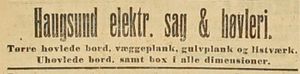 Haugsund elektriske sag (Annonse i DT 1919-11-12 ).jpg