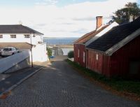 Motiv fra Havnegata i retning havna. Foto: Stig Rune Pedersen