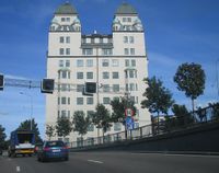 Oslo havnelager fotografert i 2005 fra et senere nedlagt utløp fra E18 Festningstunnelen. Foto: Stig Rune Pedersen