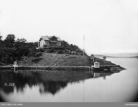 «Odden», Heimlibakken 1 på Ormøya, hennes hjem fra 1893. Foto: Ole Tobias Olsen/Oslo Museum (1870-1880).