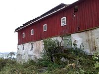 Låven høsten 2009, like før den ble revet. Foto: Trond Nygård