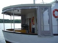 Duken rundt hekken er her rulla opp.