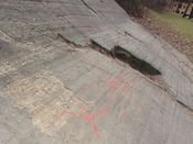 Helleristninger (veideristninger) ved Sjømannsskolen i Oslo. Foto: Stig Rune Pedersen