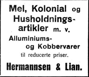 Hermannsen & Lian averterte i Folkets Rett 1926.jpg