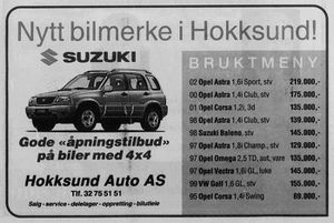 Hokksund Auto - annonse Bygdeposten 28 11 2002.jpg