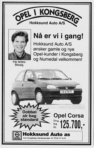 Hokksund Auto - annonse Laagendalsposten 20 10 1994.jpg