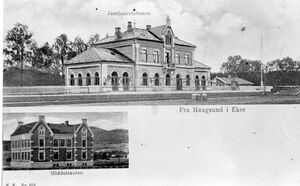 Hokksund stasjon og Middelskolen (oeb-228655).jpg