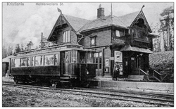 Holmenkollen stasjon heter i dag Besserud stasjon. Kilde Oslo Museum