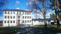 Hornnes landsgymnas (1925), idag avd. Hornnes av Setesdal vidaregåande skule. Foto: Skolen