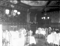 Spisesalong. Foto: Severin Worm Petersen, Norsk teknisk museum (omkring 1900).