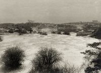 Kulturlandskapet ved klosteret. Foto: Ukjent / Riksantikvaren