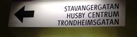 Husby T-banestasjon. Stavanger- og Trondheimsgatan er oppkalt etter norske byer. Foto: Trond Nygård