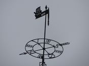 Husebyveien 6: Spir med årstallet 1918. Foto: Stig Rune Pedersen