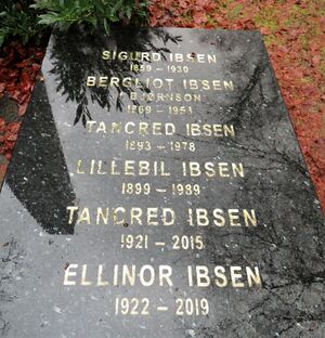 Ibsen familiegrav Sigurd Ibsen.JPG