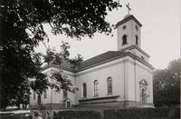 Kirkens nordside Foto: C. Christensen Thomhav (1920).