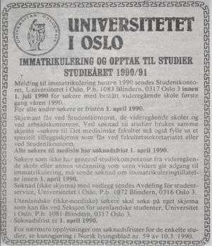 Immatrikulering UiO 1990 annonse.JPG
