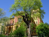 Nr. 9: Opprinnelig 1800-tallsvilla, nå del av Kristensamfunnets bygningsmasse i området. Foto: Stig Rune Pedersen