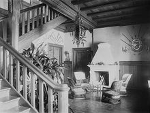 Interiør fra Drengsrud gård