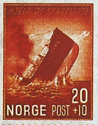 Hurtigruteskipet Irma synker.