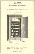 Isskap annonse rundt 1900. Pris 100 kroner.