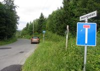 Jøssingveien fører inn til dagens Ila fengsel. Foto: Stig Rune Pedersen (2014).