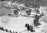 Flyfoto over Turter gård, 1967