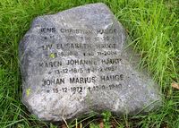 Milorg-sjef og statsråd Jens Christian Hauge er gravlagt ved Nordstrand kirkegård. Han vokste opp i nærheten. Foto: Stig Rune Pedersen