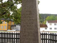 Gravminnet til direktør for KV, Jens Landmark. Foto: Stig Rune Pedersen