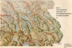 Engelskspråklig brosjyre utgitt av NSB i 1930, forlagt av Grøndahl og søn, Oslo. Foto: Skannet av eier, Stig Rune Pedersen