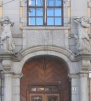 Inngangspartiet til Amerikalinjens gamle hovedkontor, Jernbanetorget 2. Foto: Stig Rune Pedersen