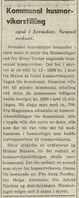 Slik ble husmorlagets initiativ for å få kommunal husmorvikar i Jevnaker bekjentgjort i Oppland Arbeiderblad 28. april 1948.