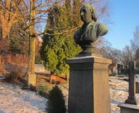 Jacobsens byste av Johan Christian Heuch på Vestre Aker kirkegård (1905). Foto: Stig Rune Pedersen