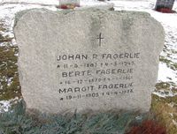 Johan P. Fagerlies familiegravsted.