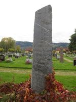 Redaktør Johan Filseths gravminne. Foto: Elin Olsen