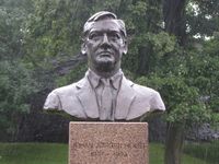 Byste av Johan Jørgen Holst ved Akershus festning. Foto: Stig Rune Pedersen