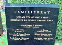 Johan Stang var blant de omkomne på «Norge». Han er gravlagt på Vestre gravlund i Oslo. Foto: Stig Rune Pedersen