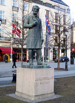 Johan Sverdrup statue ved Stortinget 2017.jpg