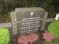 John Henrik Nilsens gravminne på Drøbak kirkegård. Foto: Stig Rune Pedersen