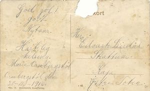 Julekort Ormbergstøl Skattum 1916.jpg