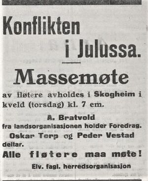 Julussakonflikten 1927 innkalling til massemøte.jpg