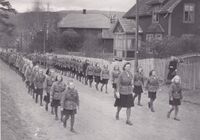 KFUK-speiderne i Brennabakken. Foto: Rolf Korvald