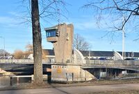 Kanalbrua i Tønsberg (1957), sett fra Nøtterøy-siden. Foto: Stg Rune Pedersen (2023).