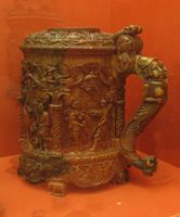 Drikkekanne 1 Drikkekar Laget av Fanefamilien 1600 tallet Foto Ronny Hansen 2007.