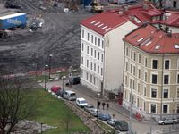 Kanslergata sett fra utkikkspunktet ved Ekeberg. Foto: Stig Rune Pedersen (2014)