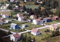 Kantum, nesten ferdigutbygd. Foto: Widerøe (1961)