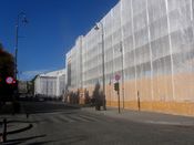 Karl Johans gate i oktober 2012. Bygningene til Universitetet i Oslo er under oppussing. Foto: Stig Rune Pedersen