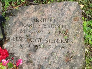 Karl Stenersen arkitekt gravminne Oslo.JPG