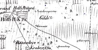 Kart Østre Toten 1819 Gile.jpg