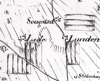 Kart Østre Toten 1819 utsnitt La.jpg